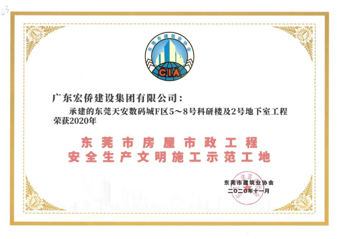 优秀项目荣誉证书