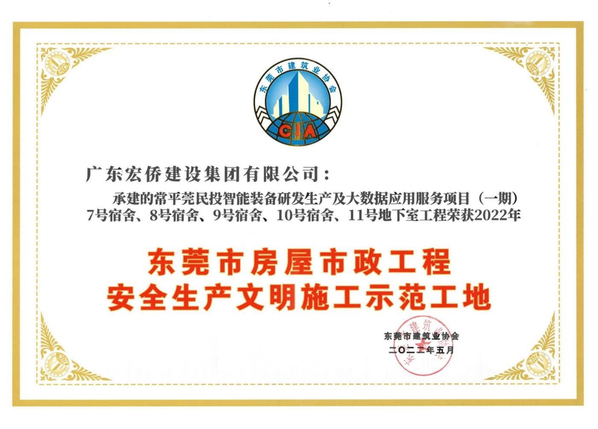 优秀项目荣誉证书